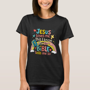 Jesus Loves Me This I Know Boys Kids Toddler Jesus T-Shirt