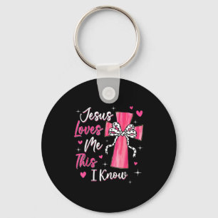 Jesus Loves Me This I Know God Religious Christian Key Ring
