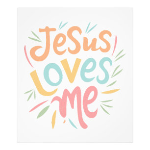 Jesus Loves Me - vintage design  Photo Print
