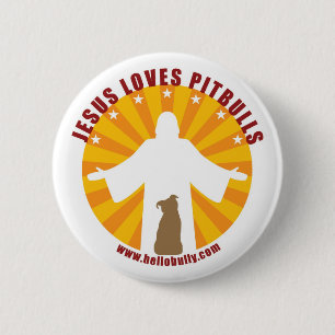 Jesus Loves Pitbulls Pin