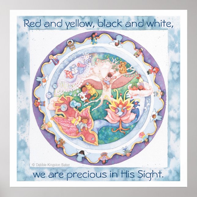 Jesus loves the little children of the world poster (Front)