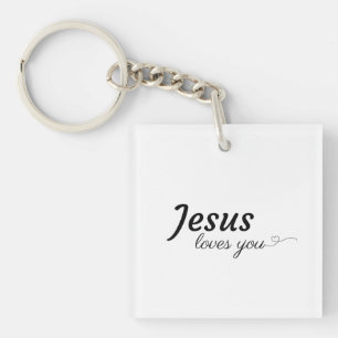 Jesus Loves You Acrylic Keychain