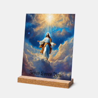 Jesus Loves You Acrylic Sign