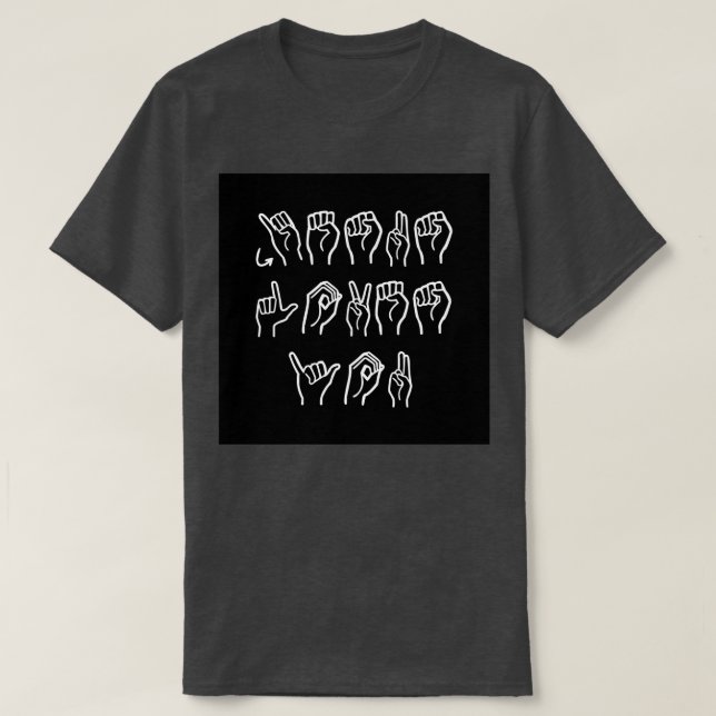 Jesus Loves You ASL 1 T-Shirt (Design Front)