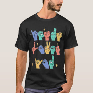 Jesus Loves You Asl Christian Jesus Toddler I Sign T-Shirt