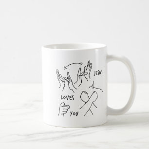 Jesus Loves You Asl Sign Language Christian  Coffee Mug