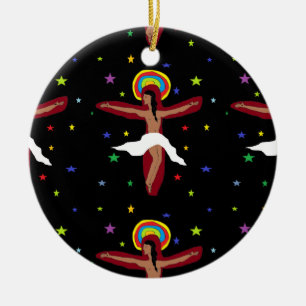 Jesus Loves You Ceramic Tree Decoration