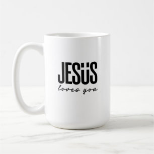 JESUS LOVES YOU CHRISTIAN COFFEE MUG