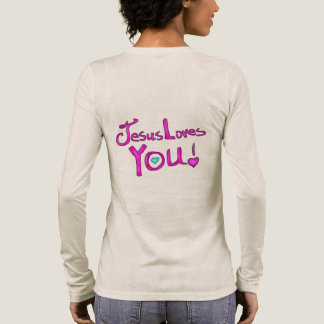 Jesus Loves You Christian Quote Tri-Blend Shirt