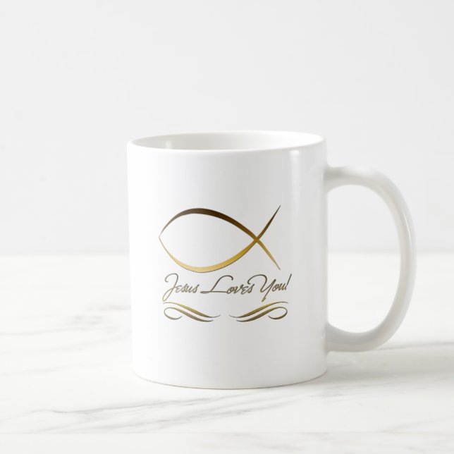 Jesus Loves You Coffee Mug (Right)