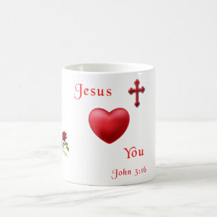 jesus loves you coffee mug