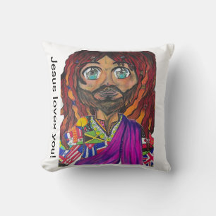 Jesus loves you! cushion