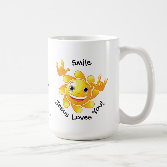 Jesus Loves You Customise it Coffee Mug (Right)