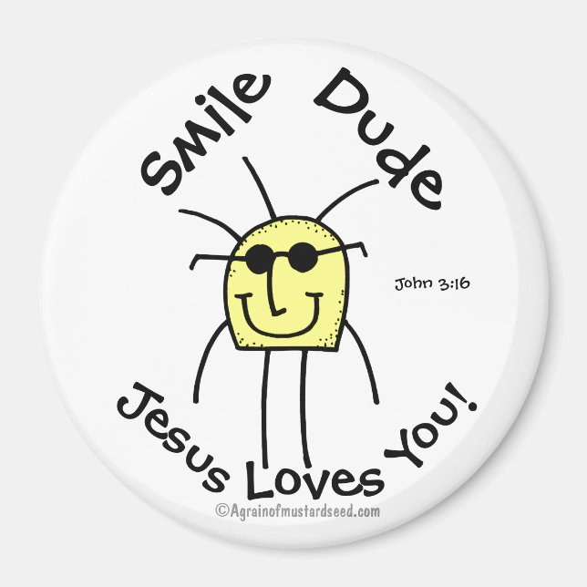 Jesus Loves You Customise it Magnet (Front)