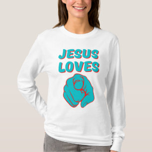 Jesus Loves You Faith Based Quote Women's T-Shirt