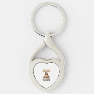 Jesus Loves You Funny Vintage Faith Shirt Design_1 Key Ring