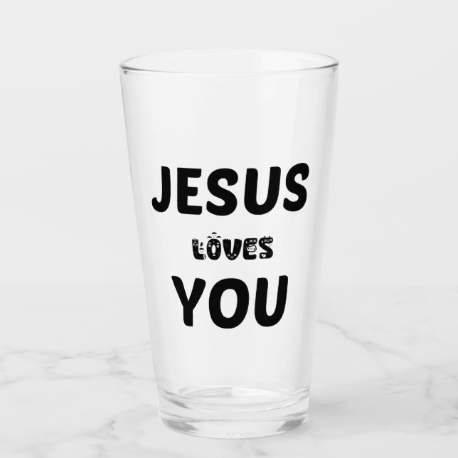 JESUS LOVES YOU GLASS (Front)