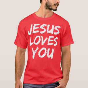 JESUS LOVES YOU GRAPHIC DESIGN CHRISTIAN Premium T T-Shirt