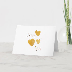 Jesus loves you. Greeting Card modern digital