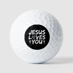 Jesus Loves You I Jesus  Golf Balls