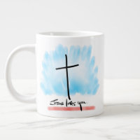 JESUS LOVES YOU Jumbo Mug