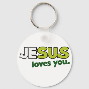 Jesus Loves you Key Ring