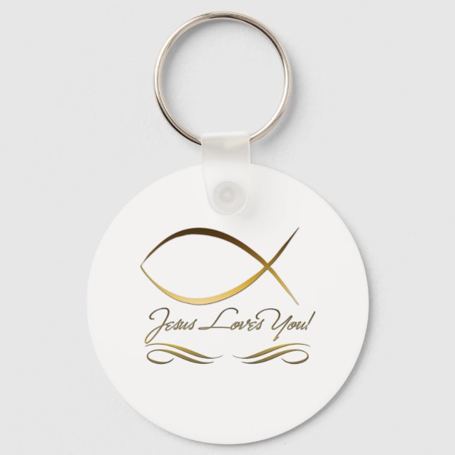 Jesus Loves You Key Ring (Front)