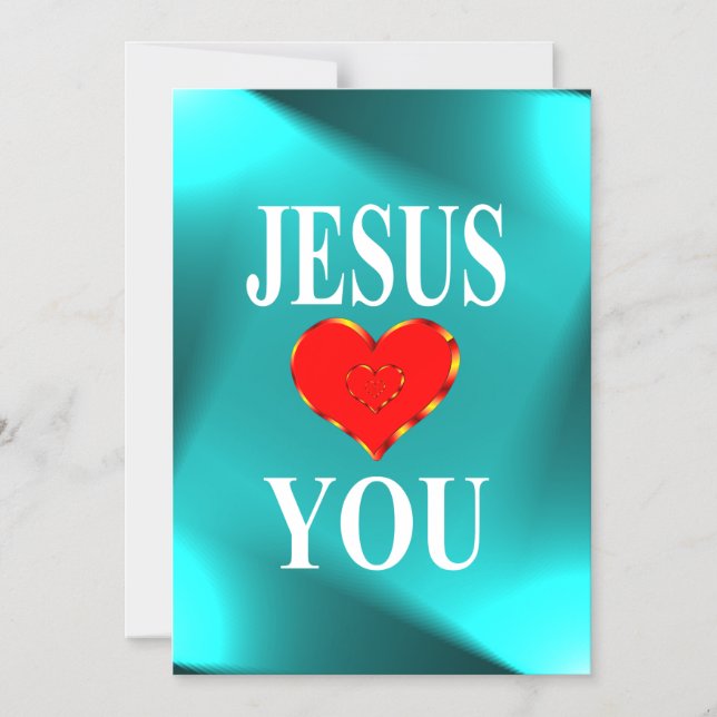 Jesus Loves You Magnetic Invitation (Front)