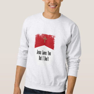 Jesus Loves You Marlboro Pack Retro Parody Sweatshirt