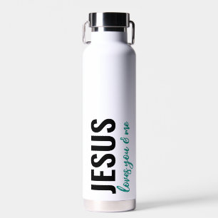 Jesus Loves You & Me - Water Bottle (lovesurely)