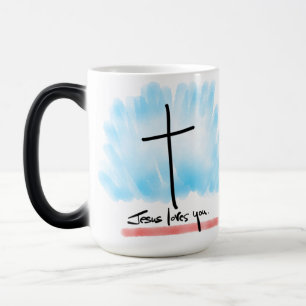 JESUS LOVES YOU Morphing Mug