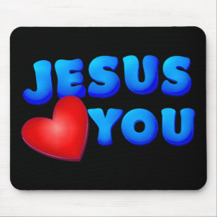 Jesus Loves You Mouse Pad