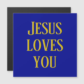 Jesus loves you | Navy blue and gold