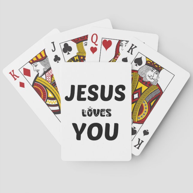 JESUS LOVES YOU PLAYING CARDS (Back)