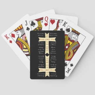 Jesus Loves You - Playing Cards -up-down