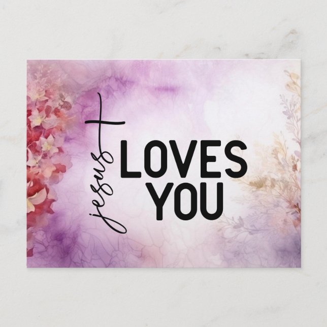 Jesus Loves You post cards (Front)
