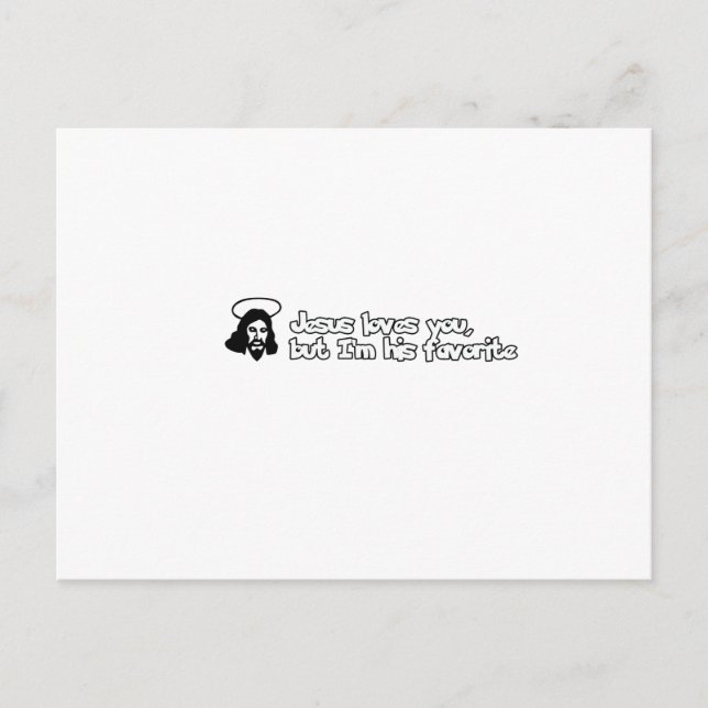 Jesus loves you postcard (Front)