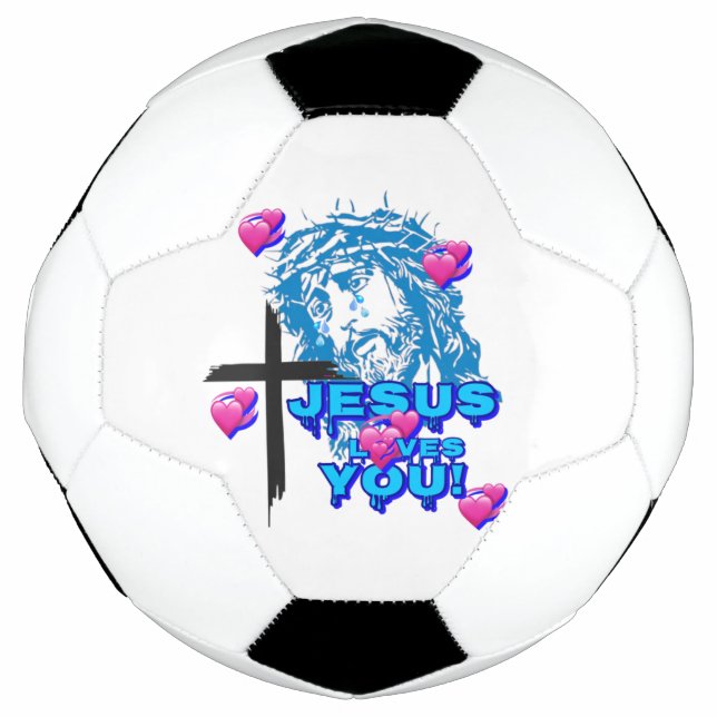 JESUS LOVES YOU  SOCCER BALL (Front)