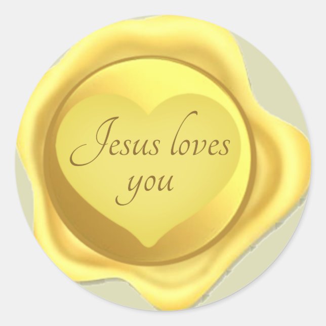 Jesus Loves You Sticker (Front)