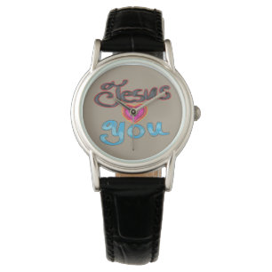 Jesus Loves You with Pink Heart  Watch
