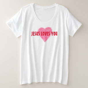 JESUS LOVES YOU Women's Plus Size T-Shirt