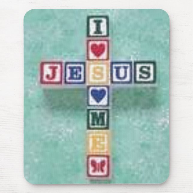 Jesus luvs me mouse pad (Front)