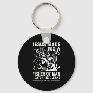 Jesus Made Me A Fisher Of Man Mark 1 17 Clic God B Key Ring