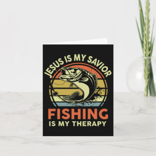 Jesus Made Me Fisher Of Man Christian Funny B Fish Card