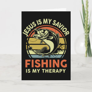 Jesus Made Me Fisher Of Man Christian Funny B Fish Card