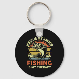 Jesus Made Me Fisher Of Man Christian Funny B Fish Key Ring
