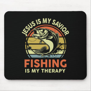 Jesus Made Me Fisher Of Man Christian Funny Byss F Mouse Pad