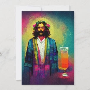 Jesus makes great.cocktails thank you card