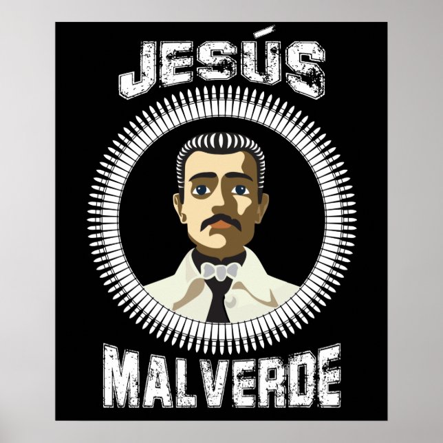 Jesus Malverde Mexican Hero Gift Jesus Malverde Poster (Front)