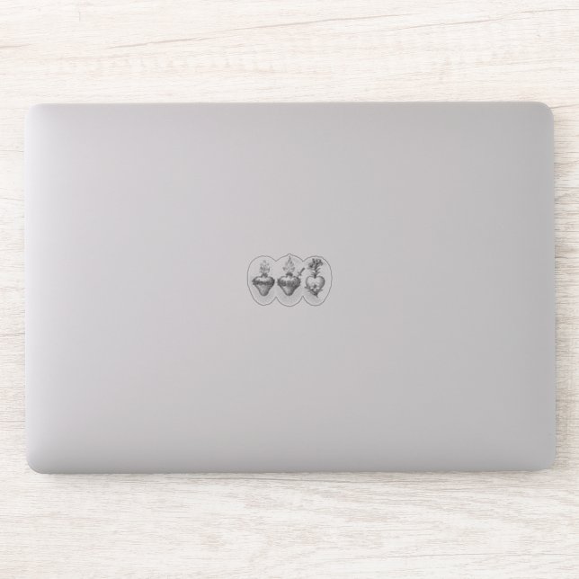 Jesus Mary and Joseph Hearts Vinyl Decal Sticker (Computer)